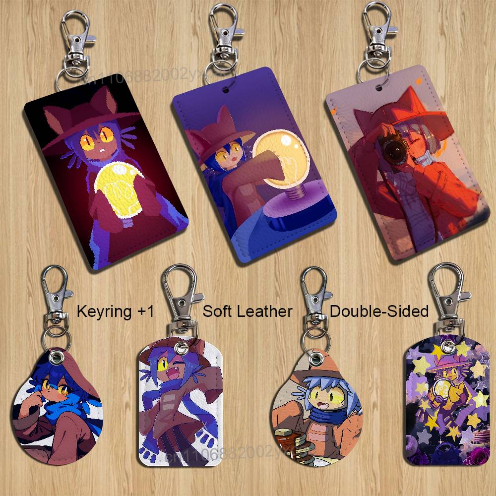 Leatherwork Keychain - Милый держатель для карт Niko OneShot: