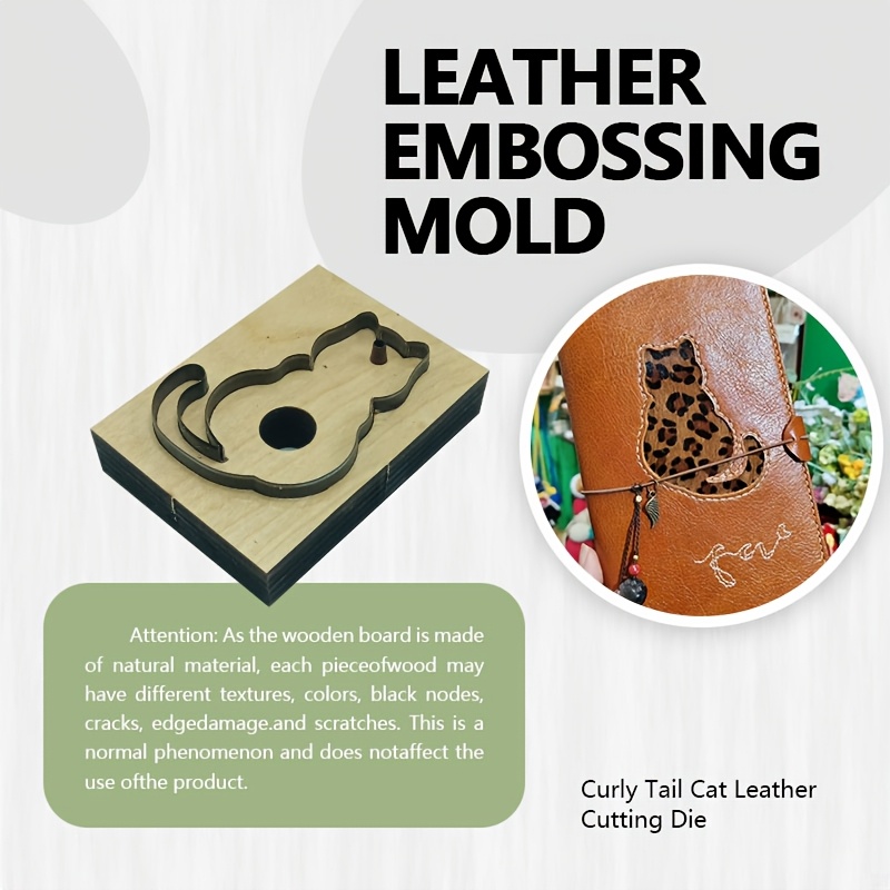 Leatherwork Embossing - Инструмент для вырезания кожи: штамп «Кошачий