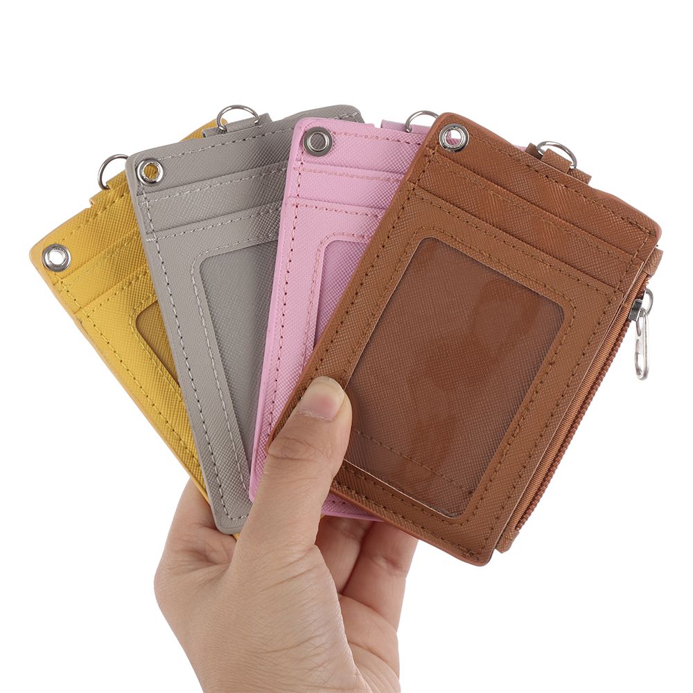 Leatherwork Keychain - Портативный кожаный держатель для визитных карт,