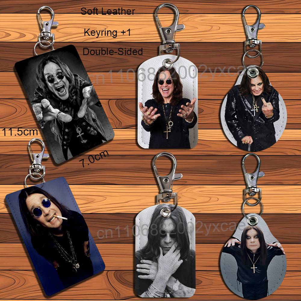 Leatherwork Keychain - Черный держатель для карт Ozzy Holder