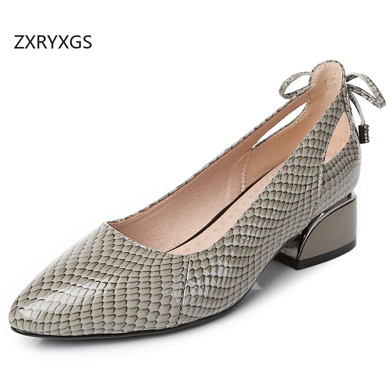 Leatherwork Embossing - ZXRYXGS 2025/Новинка осени, туфли из натуральной
