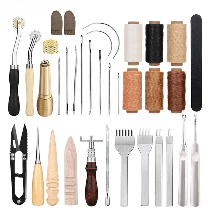 Leatherwork Beginner Tools - Набор из 25 инструментов для работы