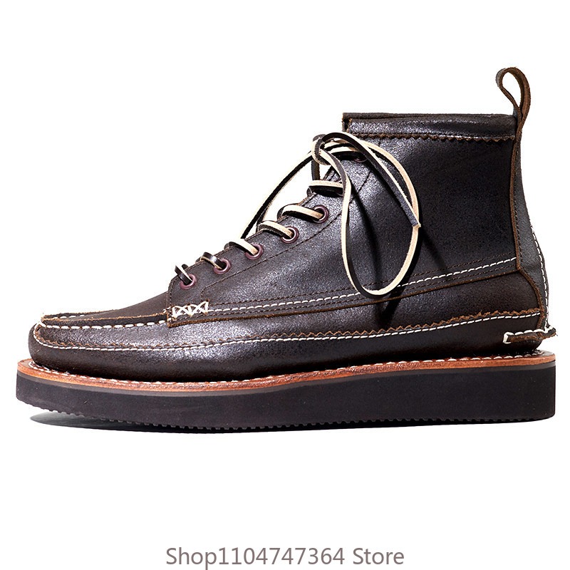 Leatherworking Classic - Мужские высокие ботинки в американском ретро-стиле,
