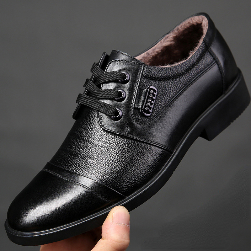 Leather Work Oxfords - Туфли мужские из натуральной кожи, официальная