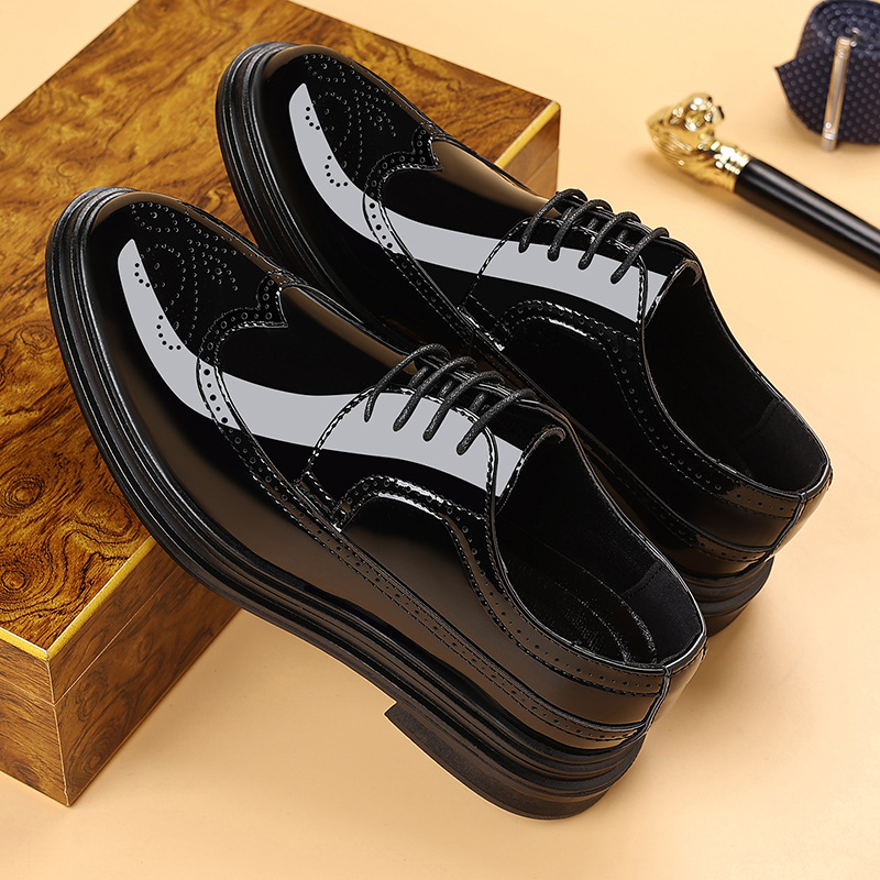 Мужские лакированные туфли-бро – обзор и цена Leather Work Oxfords