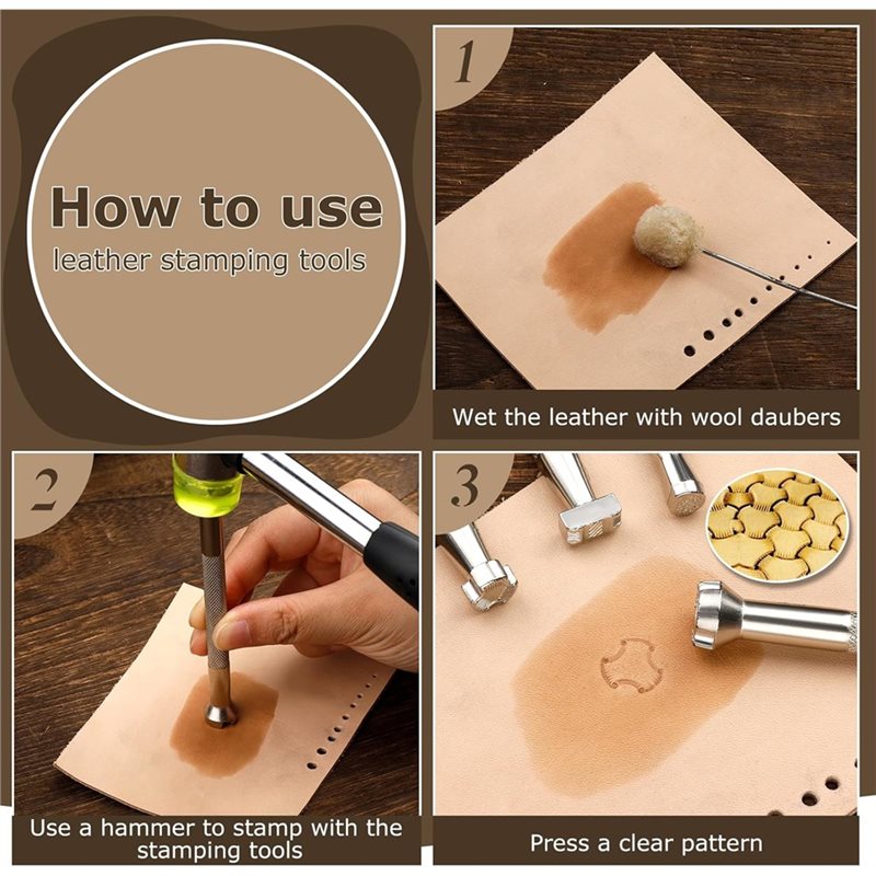 Набор инструментов для тиснени – обзор и цена Leather Stamp Set