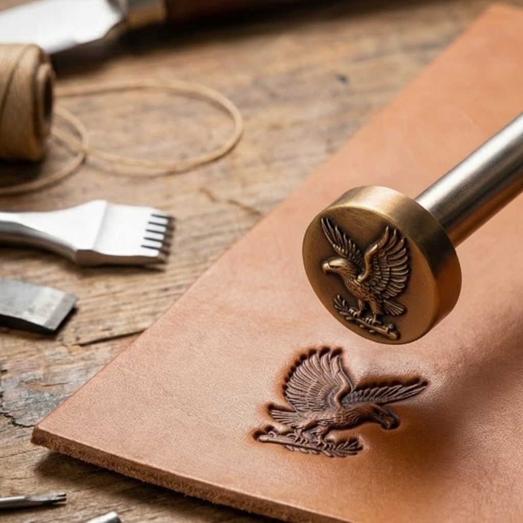 Индивидуальный латунный штамп  – обзор и цена Leatherwork Embossing