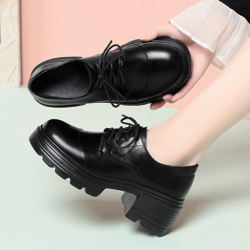 Дышащие удобные туфли на платф – обзор и цена Leather Work Oxfords