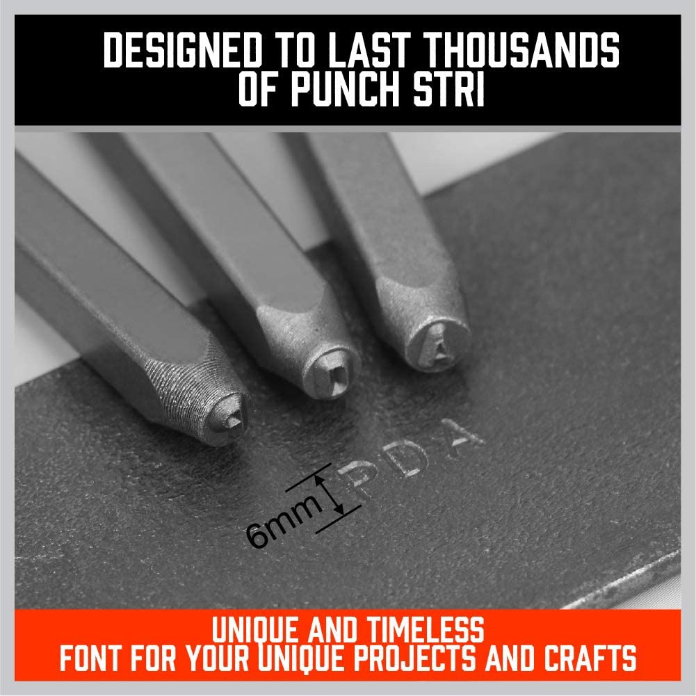 Набор штампов A68P-36 (36 штук – обзор и цена Leather Stamp Set