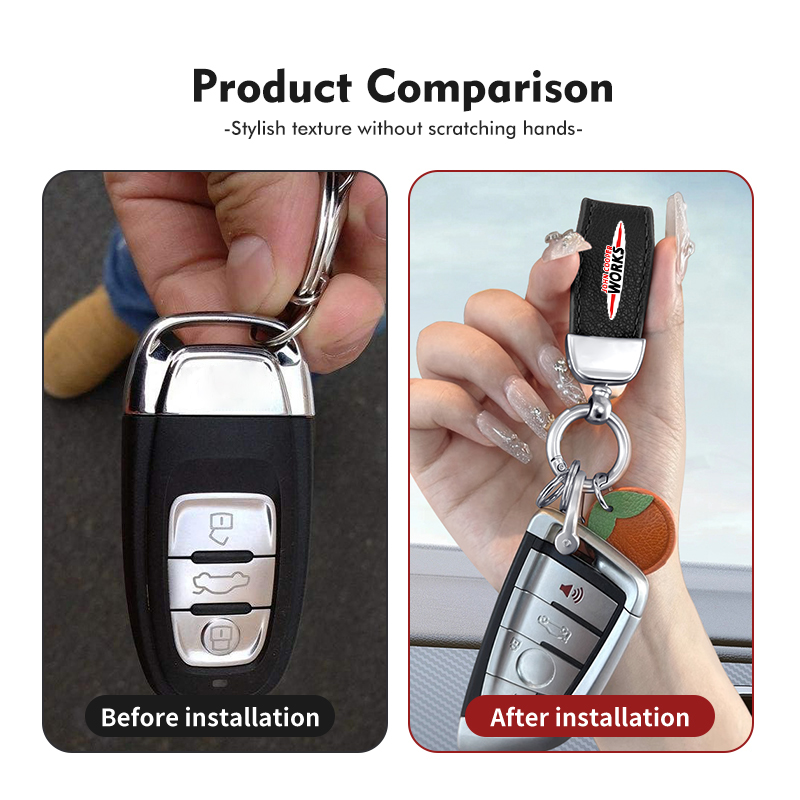 Кожаный брелок для ключей MINI – обзор и цена Leatherwork Keychain