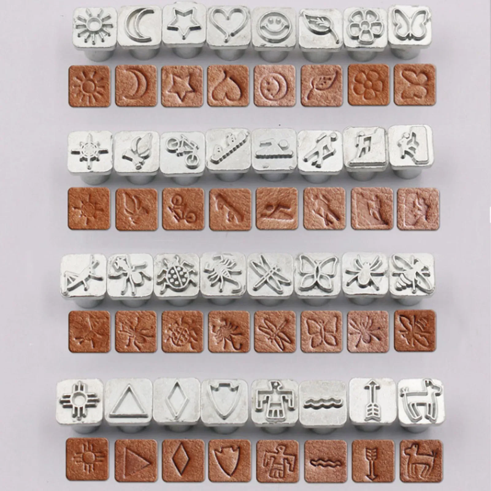 32 шт. набор штампов из мультф – обзор и цена Leather Stamp Set