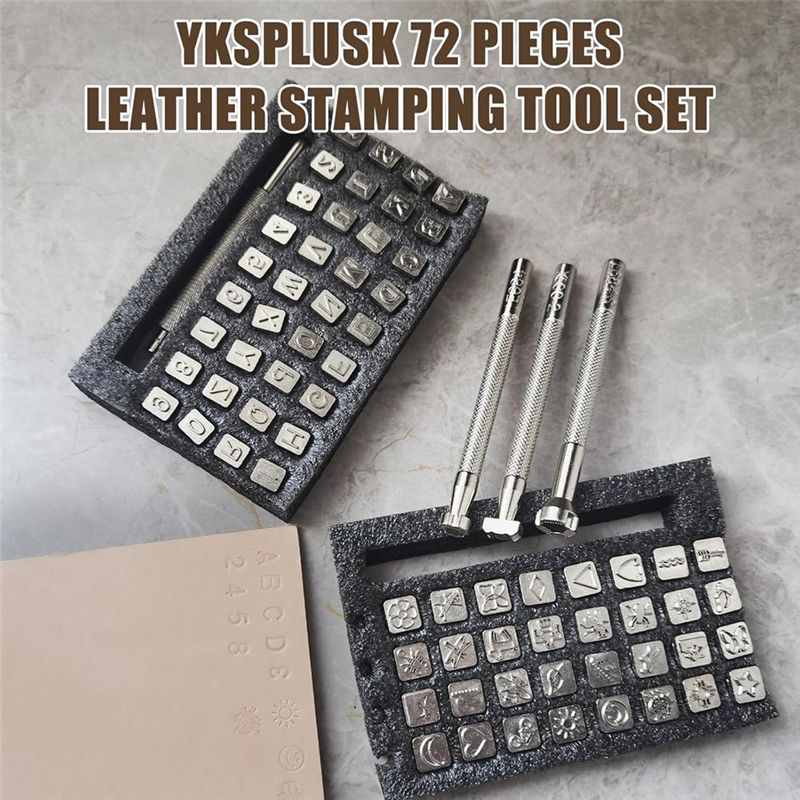 Набор из 72 инструментов для т – обзор и цена Leather Stamp Set