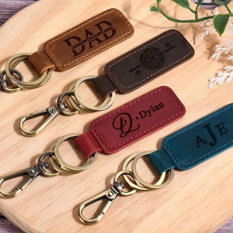 Кожаный брелок с лазерным лого – обзор и цена Leatherwork Keychain