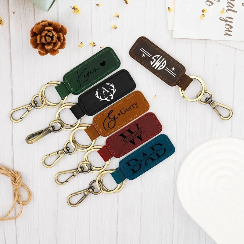 Кожаный брелок с лазерным лого – обзор и цена Leatherwork Keychain