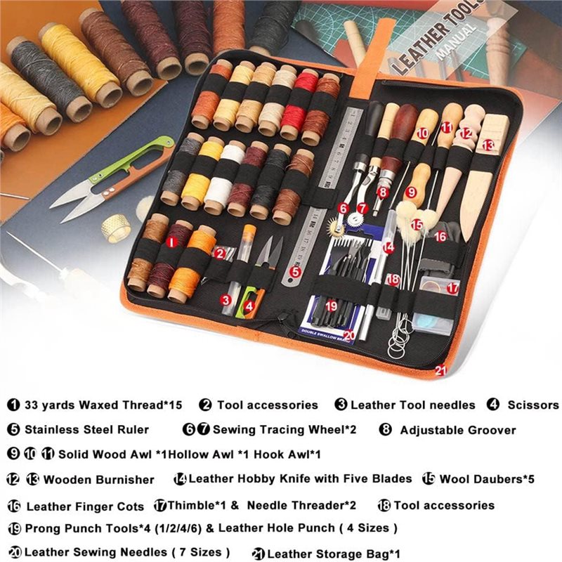 Набор инструментов для работы  – обзор и цена Leatherwork Beginner Tools