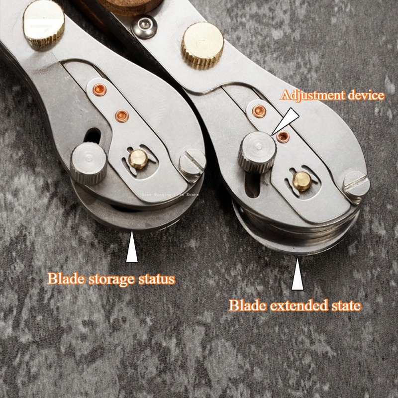 Малый металлический роликовый  – обзор и цена Round Knife Leatherwork