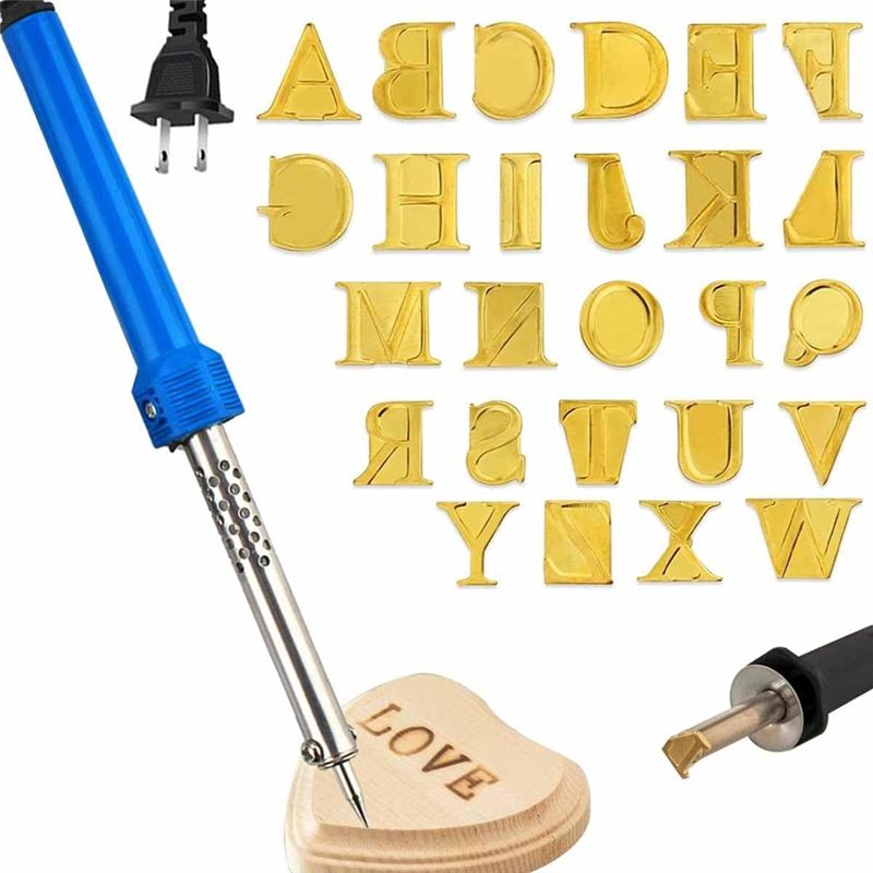 Набор для выжигания по дереву  – обзор и цена Leather Stamp Set