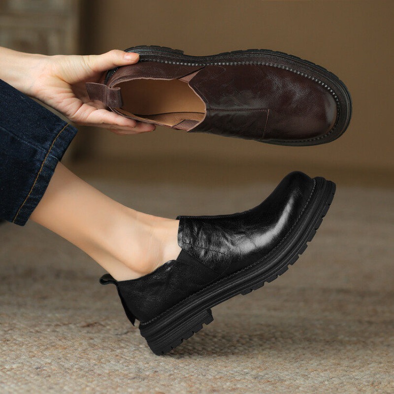 Женские кожаные туфли-лоферы в – обзор и цена Leather Work Oxfords